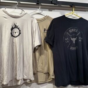 Bundle of 3 Underarmour Men's Graphic T-Shirta